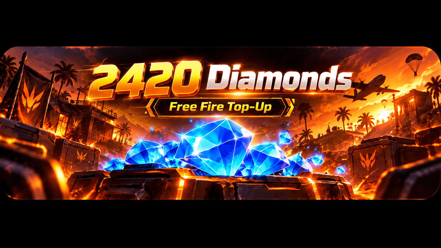 2,420 Diamonds banner